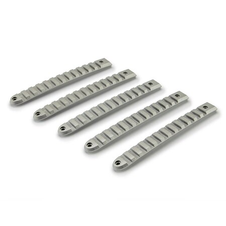 Dv8 Offroad 200718 JEEP JK SILVER RAIL STYLE DOOR HANDLE INSERTS SET OF 5 D-JP-190028-AL-5
